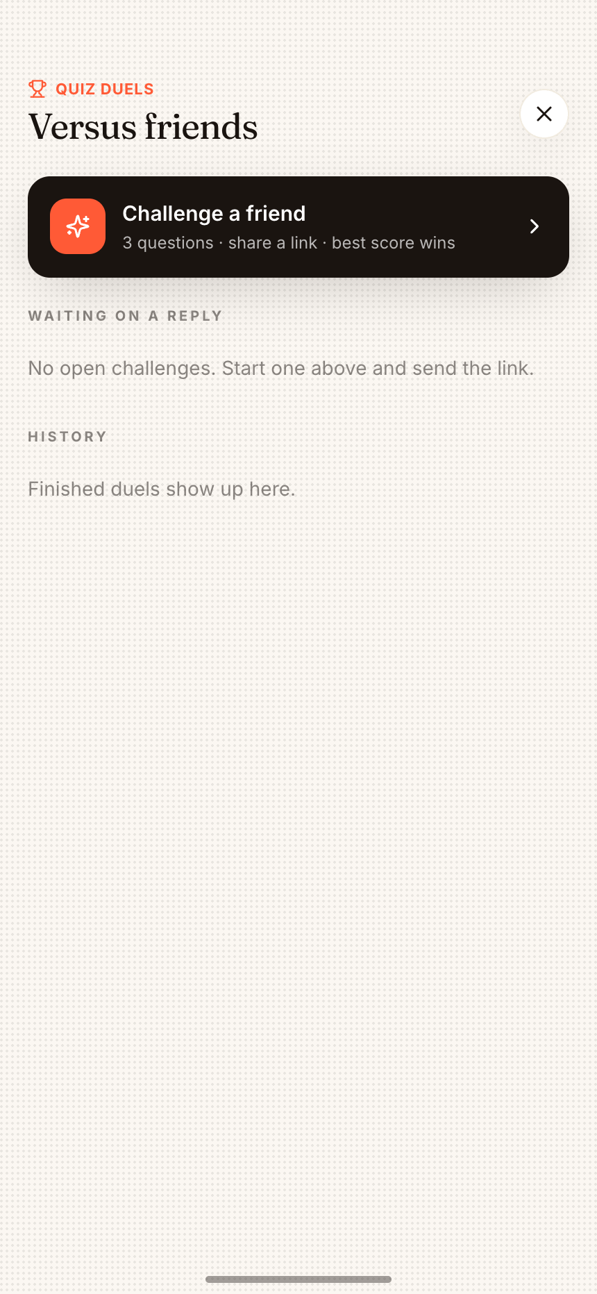 Quiz duels